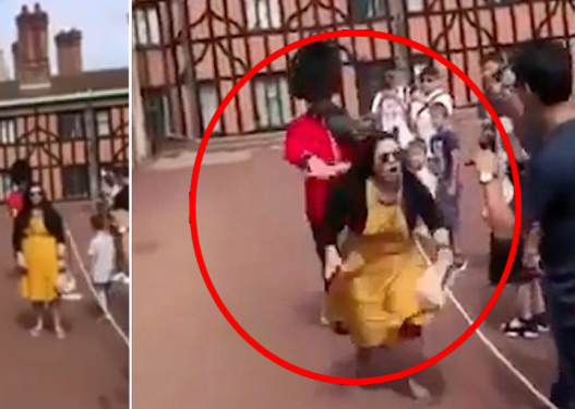 Ja pse nuk duhet t’u rrish kurrë afër rojeve të Mbretëreshës! Ata të “qëllojnë” gjatë… (VIDEO)