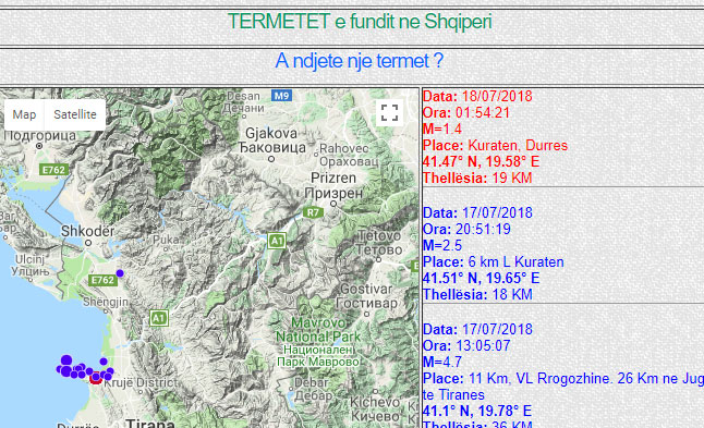 Pas tërmetit që shkundi Tiranën, tjetër goditje natën. Ku u zhvendos epiqendra