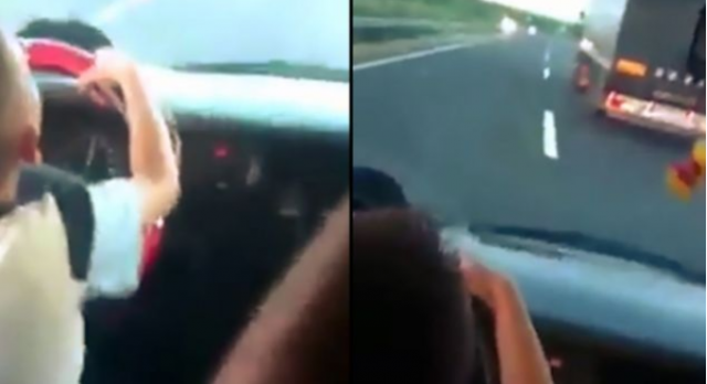 PAMJET E FRIKSHME/ 7 vjeçari që i jep makinës si i çmendur (VIDEO)