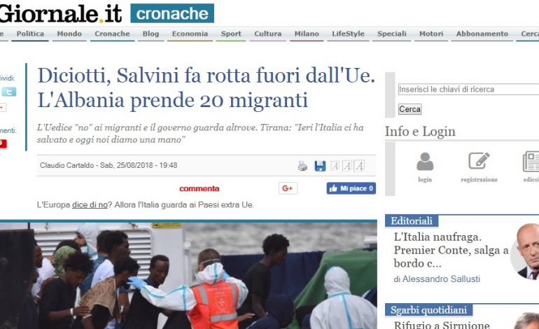 PRANOI 20 EMIGRANTËT/ Ja çfarë shkruajnë faqet e para të mediave italiane për gadishmërinë e Shqipërisë