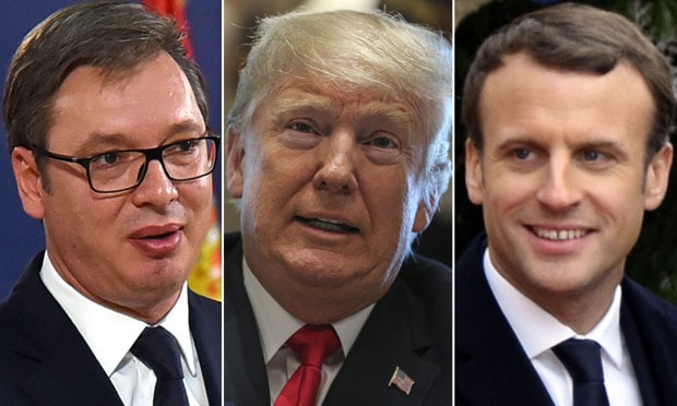 DEBATI PËR KOSOVËN/ Trump, Macron dhe Vuçiç takim “kokë më kokë” për çështjen e territoreve