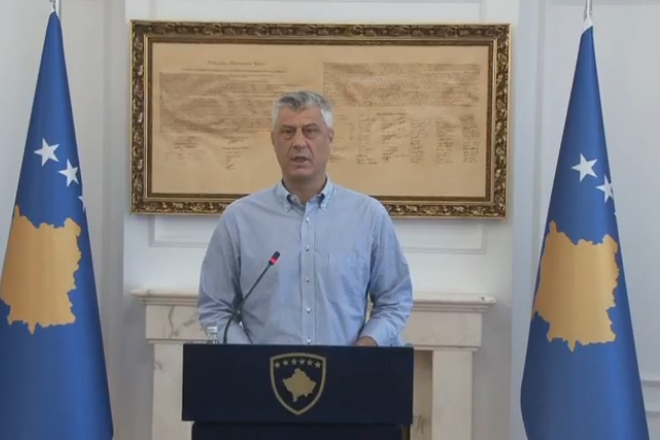 KONFERENCA E JASHTËZAKONSHME/ Thaçi: S’ka ndarje të Kosovës dhe as shkëmbim territoresh. Kërkova korrigjim