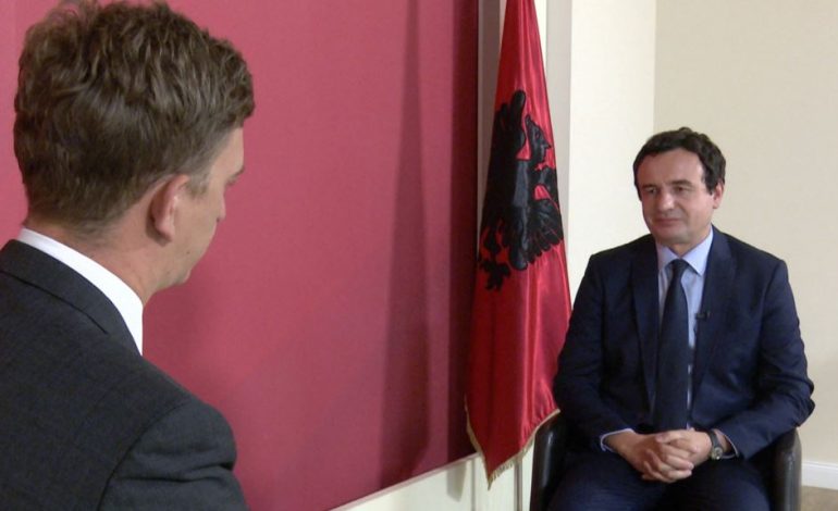 INTERVISTA/ Kurti: Bisedimet për territoret janë të gabuara dhe mund të kenë pasoja të dëmshme.