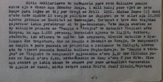 Rrëfimi i Skënder Dumjes për amerikanët: I varrosën për së gjalli në kanal…