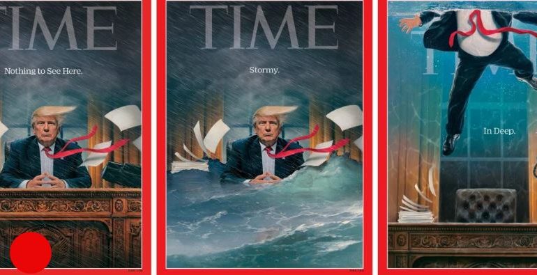 HISTORIA E NJË KOPERTINE/ “TIME” publikon FOTON e Trump: A do mbytet Presidenti amerikan tani