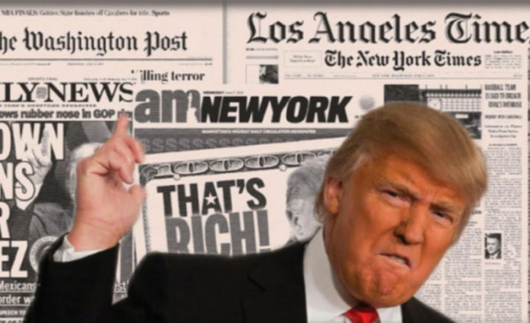 “LUFTA” ME MEDIAN/ 350 redaksi lajmesh i kundërpërgjigjen presidentit Trump, i akuzoi si “armiq të popullit”