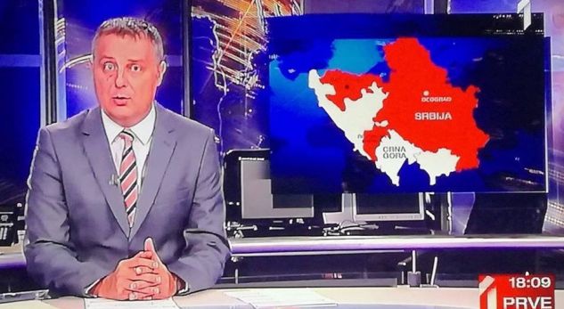 SKANDALI “LIVE” NË TELEVIZION/ Serbia nxjerr hartën: Republika dhe komunat e Kosovës janë tonat
