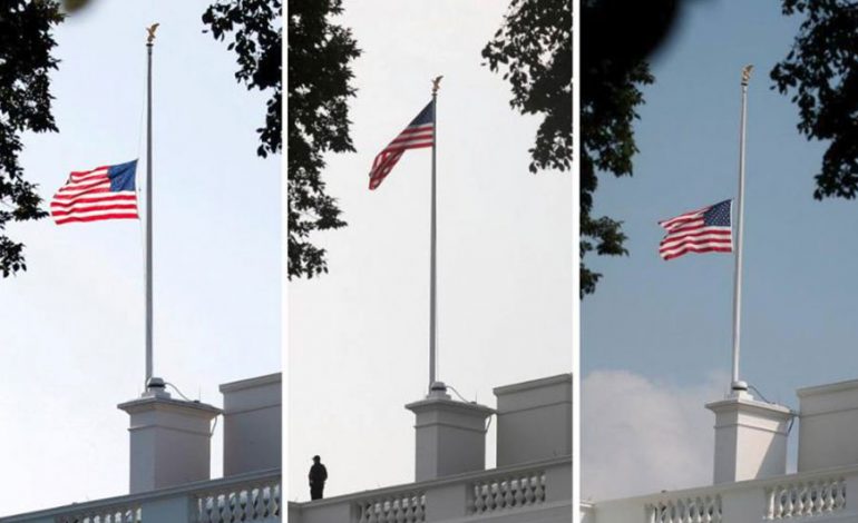 VDEKJA E SENATORIT AMERIKAN/ “Shtëpia e Bardhë” në mëdyshje : E ul, e ngre dhe e ul sërish flamurin amerikan