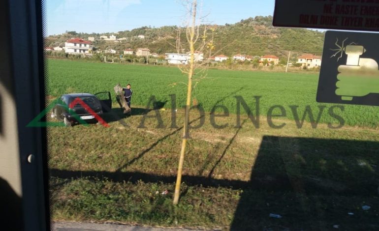 E FUNDIT/ Aksident në Qafë Kashar. Makina del nga rruga dhe përfundon në…(FOTOT)