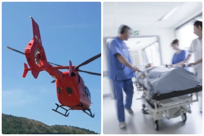 AKSIDENTOHET RËNDË 40 VJEÇARI/ Transportohet në kohë rekord me helikopter drejt Tiranës
