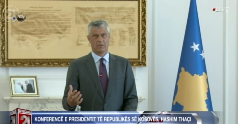 ÇËSHTJA E KUFIJVE/ Thaçi: Marrëveshja me Serbinë sjell stabilitet në Ballkan