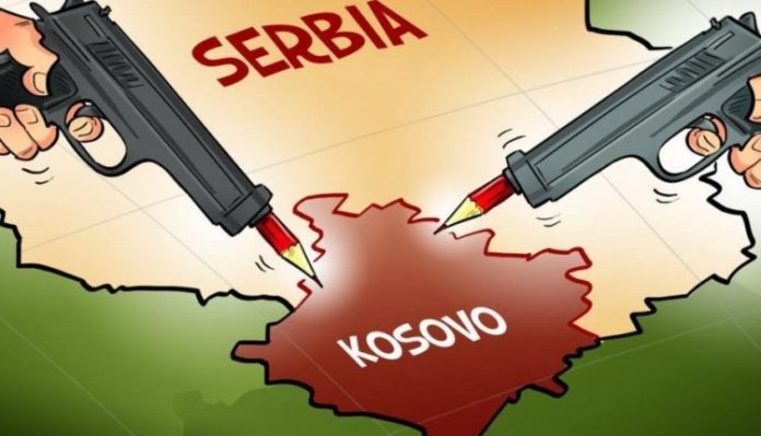 BISEDIMET KOSOVË-SERBI/ Media evropiane “Politico” përmes një karikature paraqet hartën e “korrigjimit të kufijve”