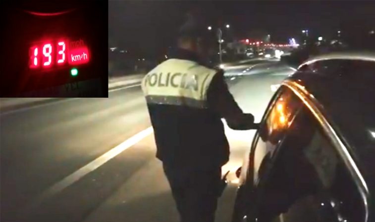 “ME 193 KILOMETRA NË ORË”/ I riu kapet MAT nga radari, nuk i shpëtoi dot policisë (VIDEO)