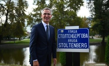 MAQEDONIA NË NATO/ Sekretari i përgjithshëm përuroi rrugën me emrin Stoltenberg në Shkup