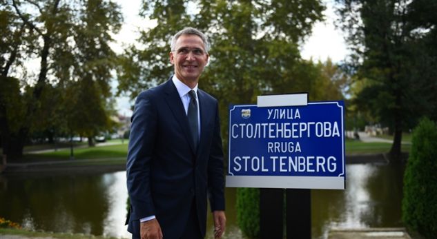 MAQEDONIA NË NATO/ Sekretari i përgjithshëm përuroi rrugën me emrin Stoltenberg në Shkup