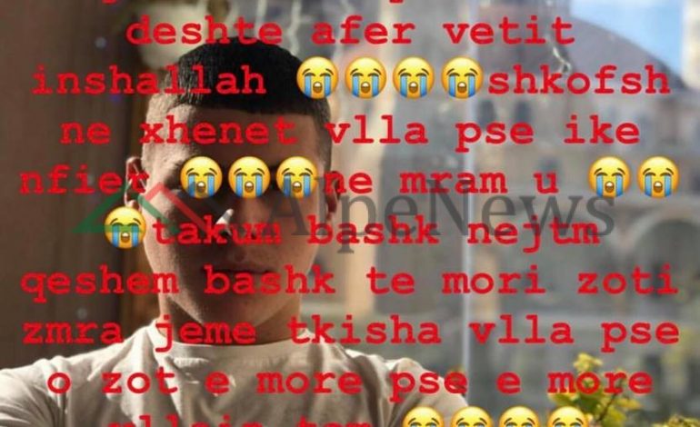VRASJA E 16 VJEÇARIT NË FIER/ Miku i tij bën postimin e TRISHTË: Ne mram u takum pse o vlla mle… (FOTO)