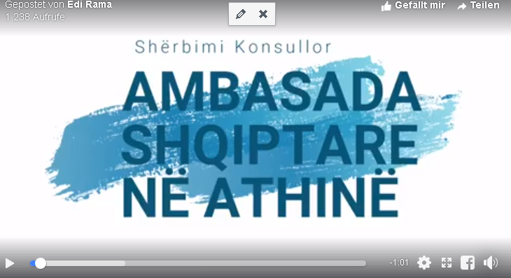 AMBASADA SHQIPTARE NË ATHINË/ Rama poston videon: Kushte dinjitoze e bashkëkohore