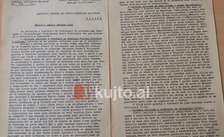 DOKUMENTI/ Masakrat e partizanëve sllavë në Kosovë e Maqedoni pas ikjes së gjermanëve