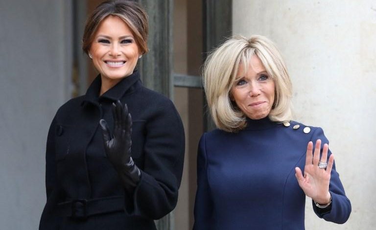 Brigitte Macron-Melania Trump/ Sfidë STILESH mesh Zonjave të para