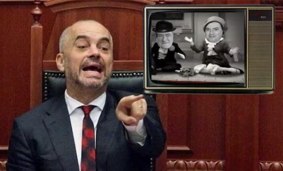 RAMA S’NDALET AS NË FESTA/ Video IRONIZUESE me BASHËN E BERISHËN