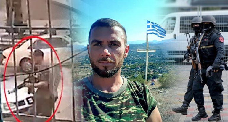 MBËRRIN NË BULARAT TRUPI I KACIFAS/ Flamuri grek i paraprin kortezhit (VIDEO)