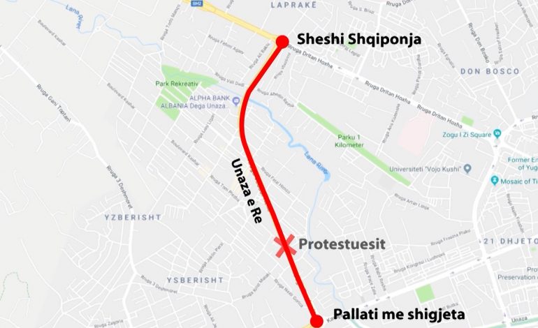 PROTESTA E BANORËVE TEK UNAZA E RE/ Ja si devijohet trafiku. Policia bën… (VIDEO)
