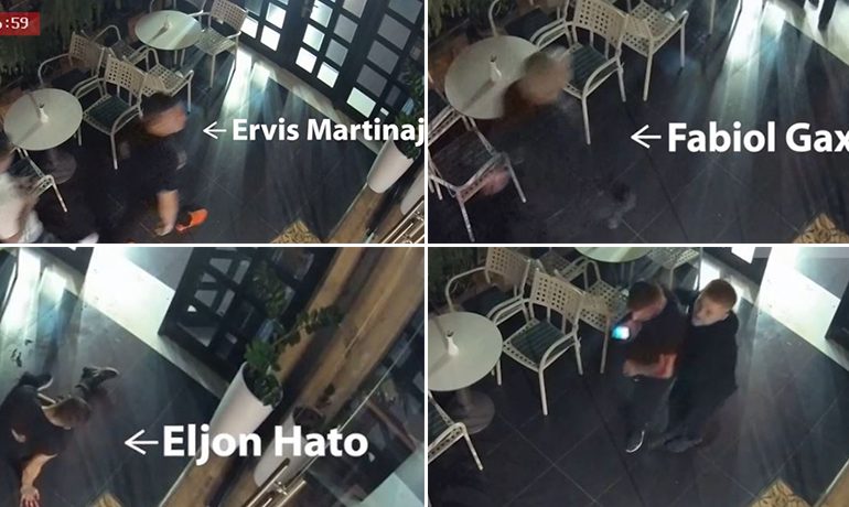 VIDEO E VRASJES SË BLLOKUT/ Kush qëlloi kë. Si hyri ERVIS MARTINAJ në lokal. Sherri nisi me…