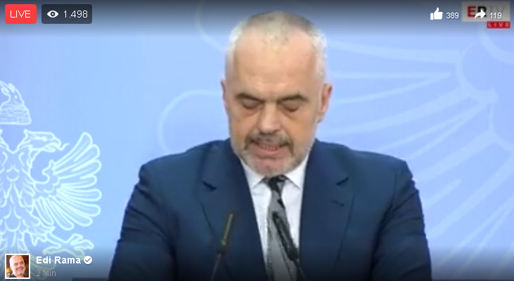 8 KËRKESAT E STUDENTËVE/ Rama në konferencë për mediat pas mbledhjes së Qeverisë (VIDEO LIVE)
