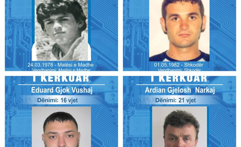 “DUAM NDIHMËN TUAJ”/ Policia publikon listën me 31 personat më të kërkuar në Shkodër (EMRAT+FOTO)