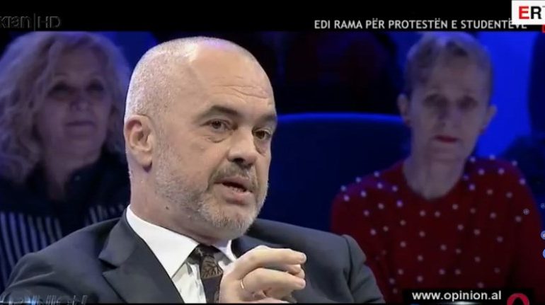 LIVE NË “OPINION”/ Rama: Edhe vajza jonë punonte turni i tretë recepsioniste për të mbuluar shpenzimet e shkollës