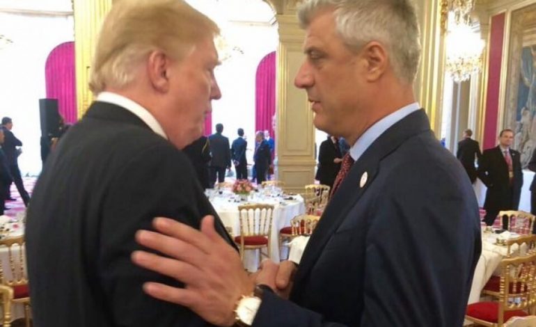 TRUMP I DËRGON LETËR HASHIM THAÇIT/ “Ju pres me Vuçiçin në Shtëpinë e Bardhë” (FOTO)