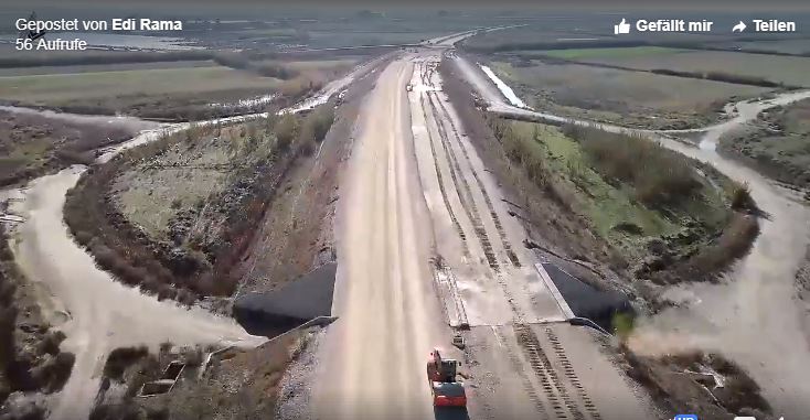 RAMA PUBLIKON VIDEON/ Me këto pamje nga kantieri i punës për ndërtimin e bypass-it të Fieri