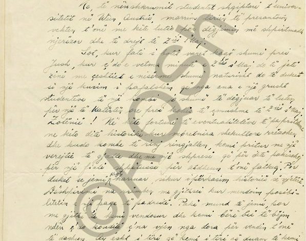 DEL LETRA/ Ja çfarë i shkruanin 100 vjet më parë studentët shqiptarë të Vjenës presidentit Wilson