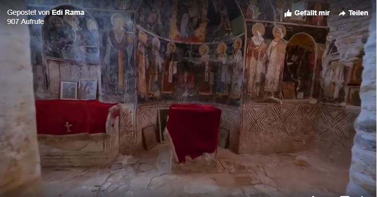 RAMA PUBLIKON VIDEON/ Me këto pamje nga Kisha e Shën Thanasit në Sarandë, në dispozicion të publikut
