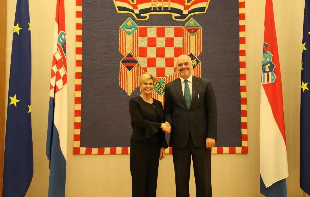 NË KROACI/ Rama takohet me Presidenten Kolinda Grabar-Kitaroviç