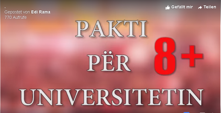 PAKTI PËR UNIVERSITETIN/ Rama publikon videon: Ky vendim tejkalon kërkesën e studentëve për përgjysmimin e tarifave