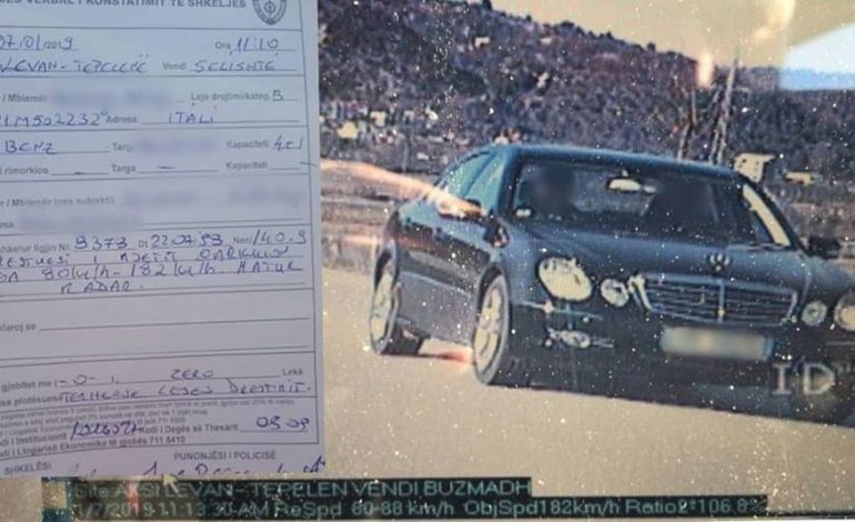 “MOS FLUTURONI”/ Policia kap shoferin me shpejtësi SKËTERRË dhe i publikon FOTON