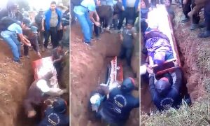 E PAZAKONTË/ Shkon në funeral, por… bie mbi arkivolin e gruas
