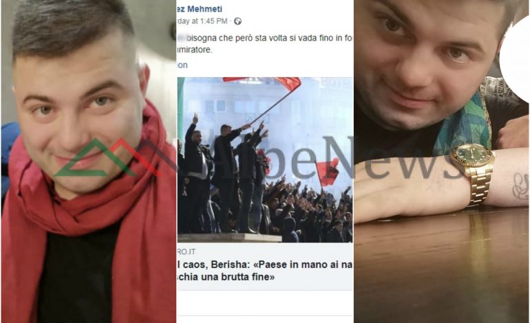 ME PESË RESTORANTE NË ITALI/ 26 vjeçari Lokrez Mehmeti nga PEQINI, i arrestuar nga policia. Fans i “ZJARRTË” i Berishës (FOTO)