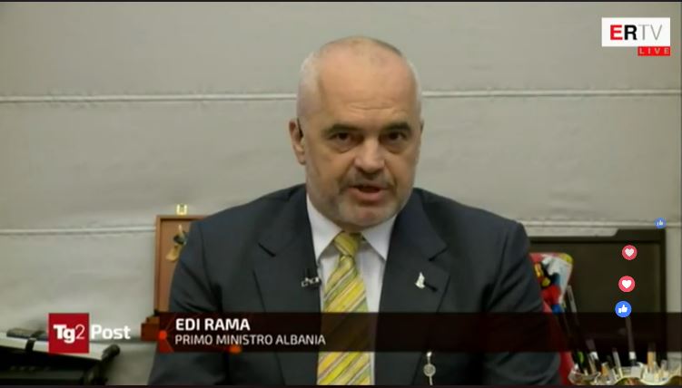 RAMA NË “TG2 POST”/ Gazetarja italiane: Je i sulmuar? Kryeministri: Shqipëria nuk është në krizë, por… (LIVE)