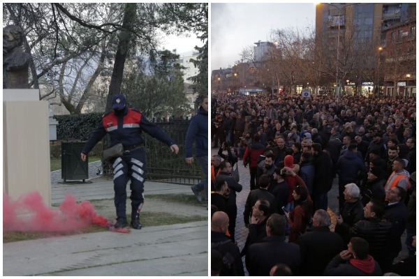 PROTESTA/ Kryemadhi protestuesve: Zoti ju ruajttë ju, Zoti i ruajttë shqiptarët, Zoti e bekoftë Shqipërinë