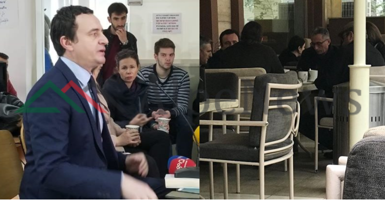 PAS TAKIMIT ME PEDAGOGËT GREVISTË/ Albin Kurti shijon një KAFE në kryeqytet (FOTO)