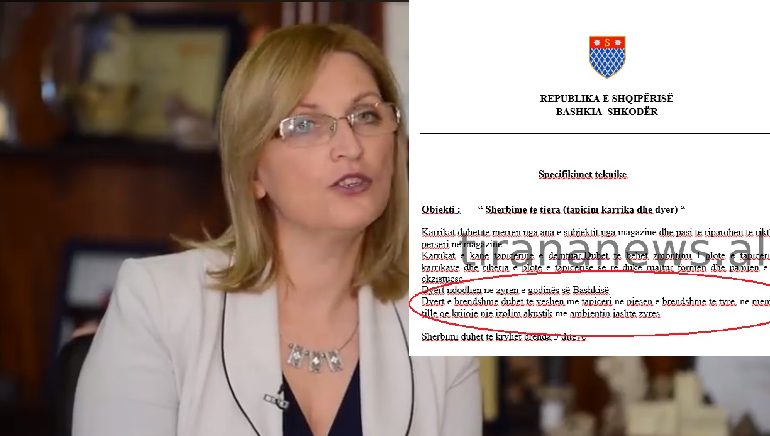 FRIKË NGA PËRGJIMET ? Voltana Ademi porosit veshjen e dyerve të brendshme të Bashkisë me…