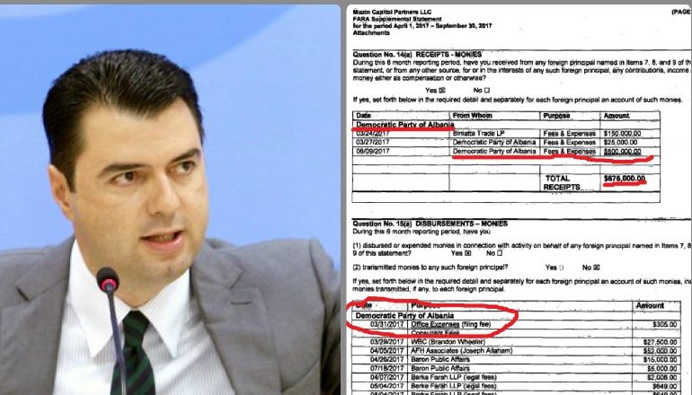 LOBIMI I PD NË SHBA/ Janë paguar 650 apo 950 mijë dollarë?! (DOKUMENTI)