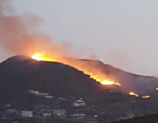 ZJARR NË TIRANË/ Merr flakë bimësia në Kodrat e Selitës, 3 zjarrëfikëse në vendngjarje (FOTO)