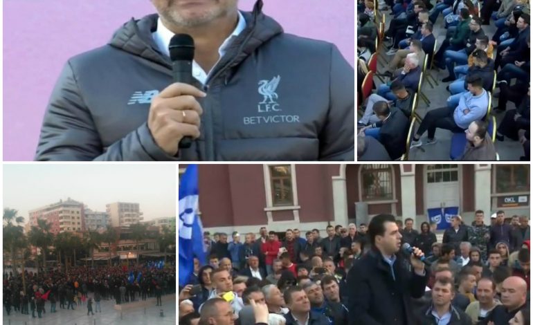 “AS NIÇJA DHE AS AVDYLAJT NUK BINDËN…”/ “Lufta në Durrës”. Rama mbush SHESHIN, Basha…rrugicën (PAMJET)