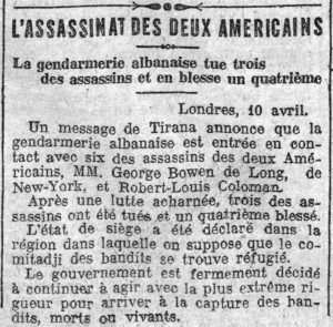 DOSSIER/ Si u ekzekutuan 4 TURISTË amerikanë në Shqipërinë e vitit 1924 dhe reagimi…