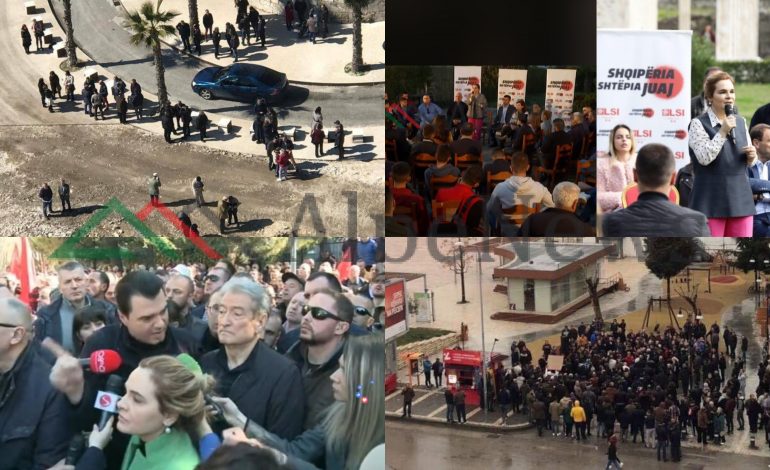 PROTESTA/ Tik tak-u i “lodhur” i OPOZITËS. Kërkon të vijë në pushtet me…50 veta (PAMJET NGA TAKIMET)