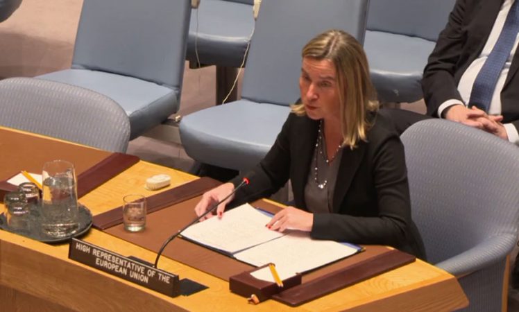 DIALOGU/ Mogherini në OKB: Kosova të heqë taksën ndaj mallrave serbë