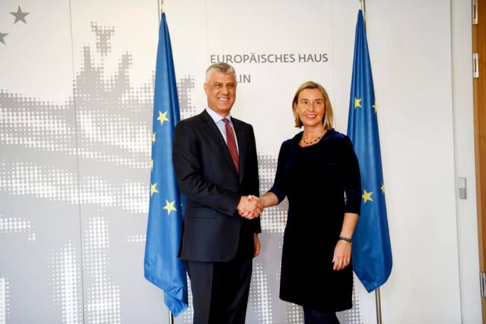 MARRËVESHJA KOSOVË-SERBI/ Thaçi: Kemi mbështetjen e SHBA-së dhe BE-së